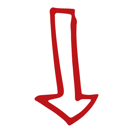 Icon: a red outline of an arrow pointing down.